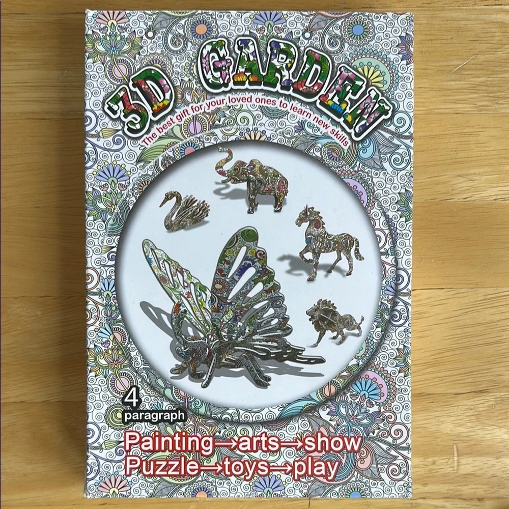3D Color Animal Art Set - Multicolor